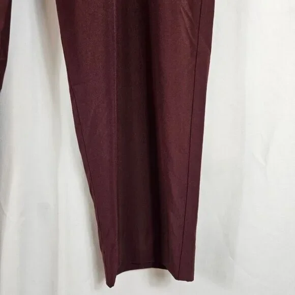 Banana Republic Lightweight Pants In Burgundy - Size L - Picture 5 of 8